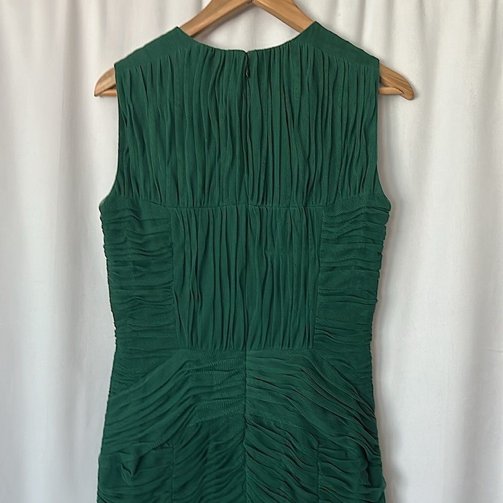 Tory Burch NWT “Ethel” Malachite Emerald Green Sleeveless Dress **Size 6** 🌸🌸 - Picture 5 of 7